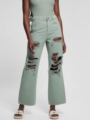 Guess Eco '90s Destroyed Jeans Verzi | GUESS-SN26532