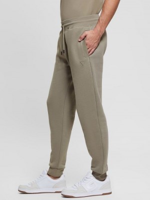 Guess Eco Aldwin Logo Pants Verzi | GUESS-SN31387