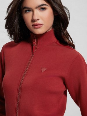 Guess Eco Allie Scuba Sweatshirt Rosii | GUESS-SN28376