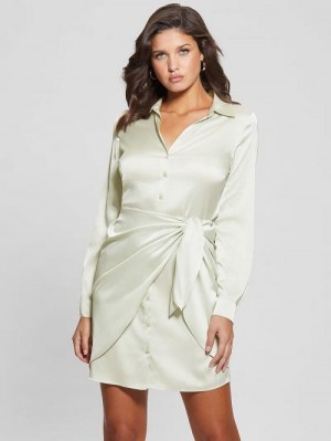 Guess Eco Alya Dress Verzi | GUESS-SN26843