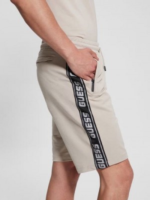 Guess Eco Arlo Logo Tape Shorts Bej | GUESS-SN31362