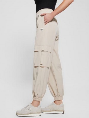 Guess Eco Aurélie Cargo Pants Bej | GUESS-SN28455