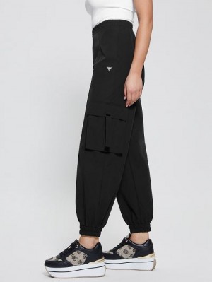 Guess Eco Aurélie Cargo Pants Negrii | GUESS-SN28456