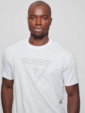 Guess Eco Azha Crewneck Tee Albi | GUESS-SN30611