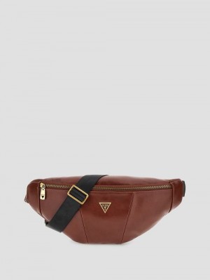 Guess Eco Bellagio Bum Bag Maro | GUESS-SN31703