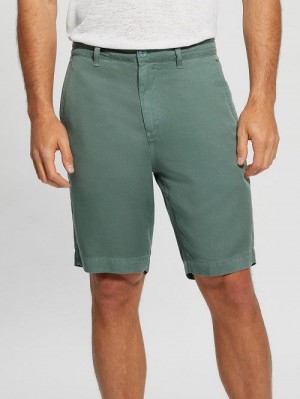 Guess Eco Bowie Shorts Verzi | GUESS-SN31354