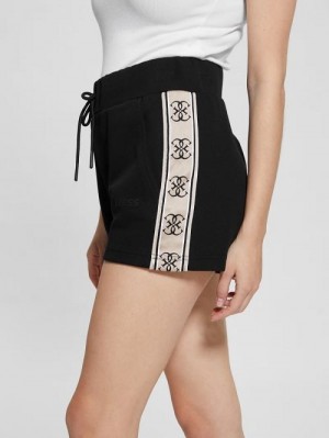 Guess Eco Britney Sweat Shorts Negrii | GUESS-SN28100