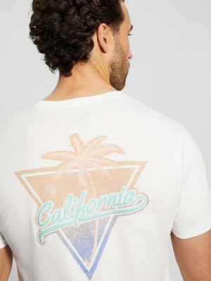 Guess Eco California Signature Tee Albi | GUESS-SN30487