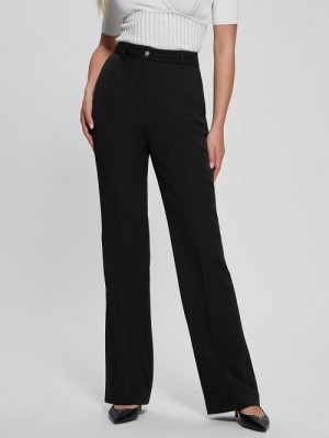 Guess Eco Carla Straight Pants Negrii | GUESS-SN28280
