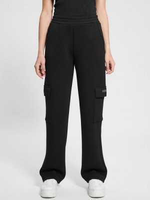 Guess Eco Cecilia Scuba Cargo Pants Negrii | GUESS-SN28274