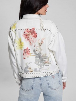 Guess Eco Clara Studded Jacket Albi | GUESS-SN26699