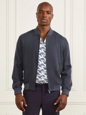 Guess Eco Classic Flight Jacket Albastri | GUESS-SN30797