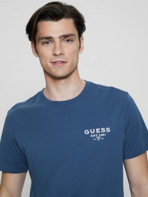 Guess Eco Classic Tee Albastri | GUESS-SN30528