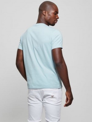 Guess Eco Classic Tee Albastri | GUESS-SN30614