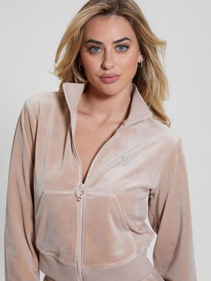 Guess Eco Couture Full-Zip Sweatshirt Roz | GUESS-SN28416