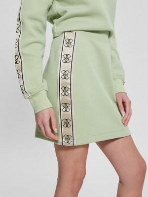 Guess Eco Cymone Quattro G Skirt Verzi | GUESS-SN28430