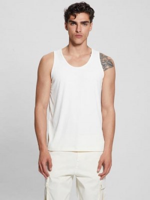 Guess Eco Cyrus Ribbed Tank Albi | GUESS-SN30568