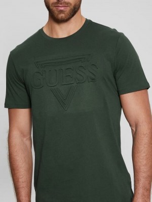 Guess Eco Embossed Tee Verzi | GUESS-SN30561
