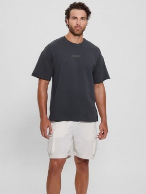 Guess Eco Emis Sweatshirt Tee Negrii | GUESS-SN30526