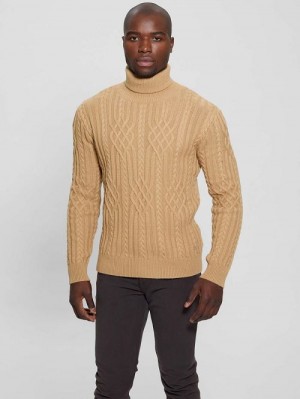 Guess Eco Evander Cable-Knit Sweater Bej | GUESS-SN31029