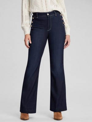 Guess Eco Faye Sailor Flared Jeans Albastri | GUESS-SN26568
