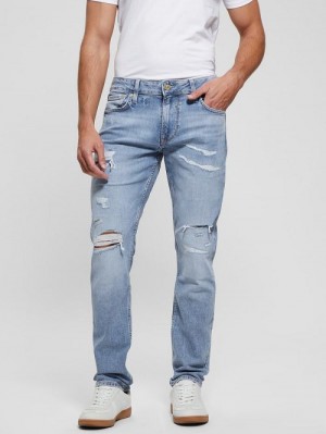 Guess Eco Finnley Tapered Jeans Albastri | GUESS-SN30435