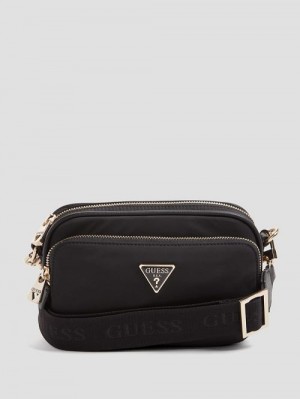 Guess Eco Gemma Camera Crossbody Negrii | GUESS-SN28834