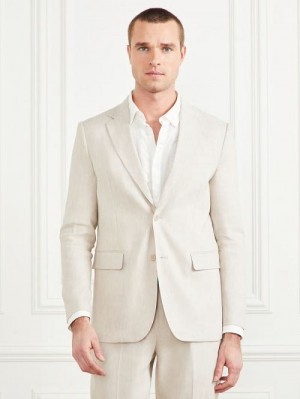 Guess Eco George Notched Blazer Albi | GUESS-SN30802