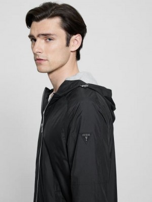 Guess Eco Hooded Windbreaker Negrii | GUESS-SN30815