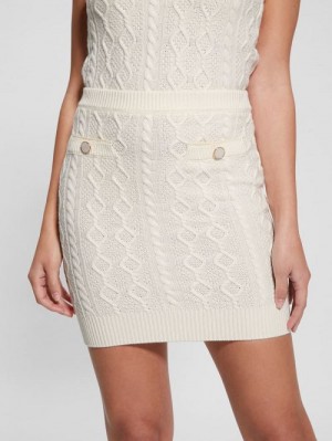 Guess Eco Isabelle Sweater Skirt Albi | GUESS-SN28164