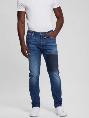 Guess Eco James Tapered Denim Jeans Albastri | GUESS-SN30352