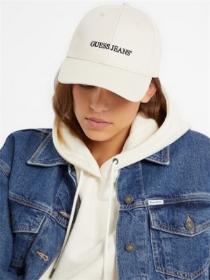 Guess Eco Jeans Logo Baseball Cap Albi | GUESS-SN31923
