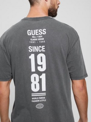 Guess Eco Late Nights Crewneck Tee Gri | GUESS-SN30705