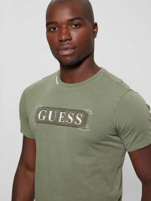 Guess Eco Logo Applique Tee Verzi | GUESS-SN30690