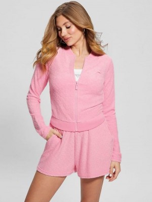 Guess Eco Lola Full-Zip Jacket Roz | GUESS-SN28344