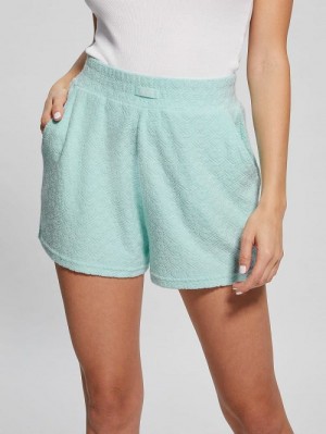 Guess Eco Lola Shorts Albastri | GUESS-SN28108