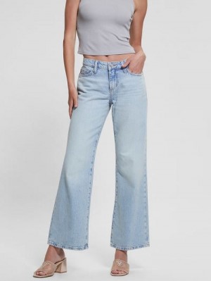 Guess Eco Low-Rise Slouchy Jeans Albastri | GUESS-SN26638