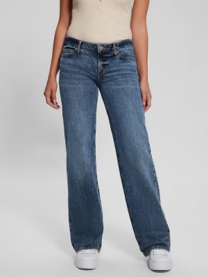 Guess Eco Low-Rise Slouchy Jeans Albastri | GUESS-SN26575