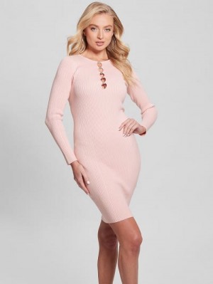 Guess Eco Melissa Bodycon Dress Roz | GUESS-SN27791