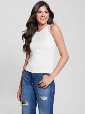 Guess Eco Michela Embellished Top Albi | GUESS-SN27619