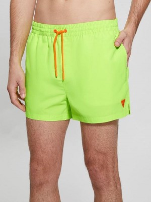 Guess Eco Neon Swim Trunks Galbeni | GUESS-SN31599