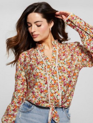 Guess Eco New Rita Shirt Portocalii | GUESS-SN27129