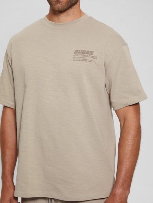 Guess Eco Nilo Oversized Tee Bej | GUESS-SN31521