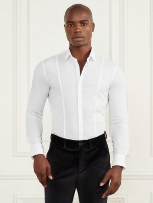 Guess Eco Oliver Shirt Albi | GUESS-SN31165