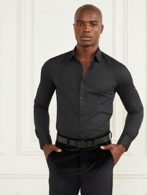 Guess Eco Oliver Shirt Negrii | GUESS-SN31172