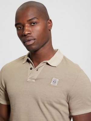 Guess Eco Pique Polo Bej | GUESS-SN31120