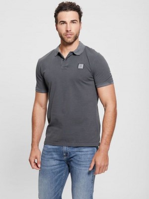 Guess Eco Pique Polo Gri | GUESS-SN31125
