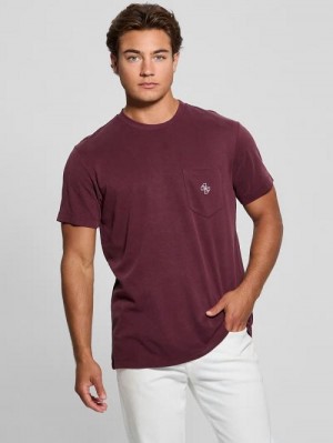 Guess Eco Pocket Tee Rosii | GUESS-SN30557