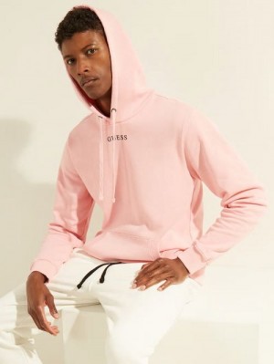 Guess Eco Roy Logo Hoodie Roz | GUESS-SN30914