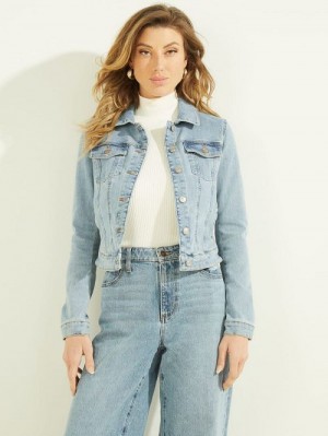 Guess Eco Sexy Trucker Jacket Albastri | GUESS-SN26701